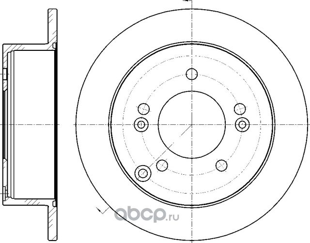 Диск тормозной (G-Brake). Артикул GR01651