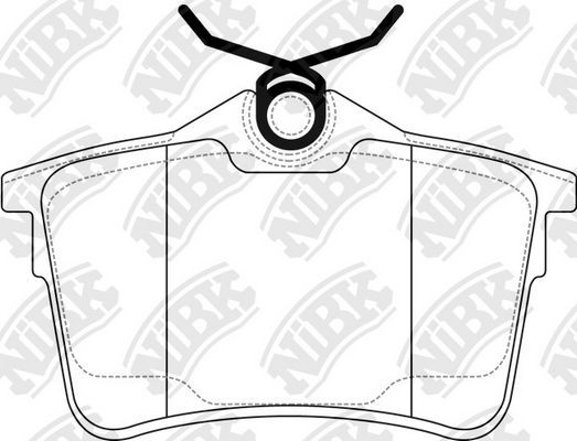 Тормозные колодки NiBK. Артикул PN0472