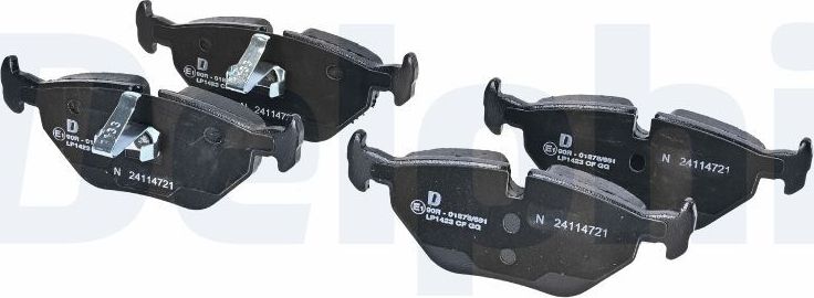 Тормозные колодки Delphi (Low-Metallic). Артикул LP1423