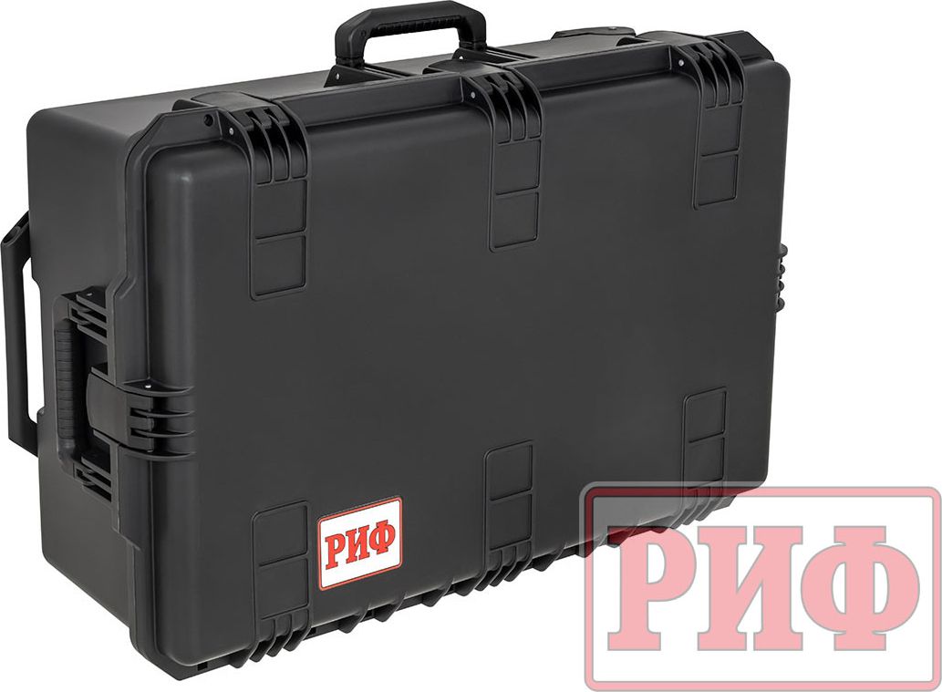 Кейс пластиковый защитный ударопрочный РИФ 795x518x310 мм на колесах с телескопической ручкой. Артикул WRT-84