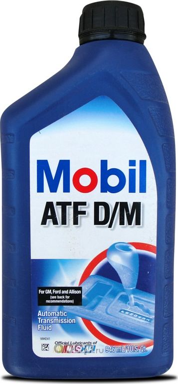 Масло трансмиссионное Mobil ATF Dextron III D/M - 1 литр USA. Артикул 071924252172