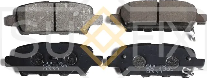 Колодки тормозные дисковые | зад прав/лев | (Sufix). Артикул SX-1381
