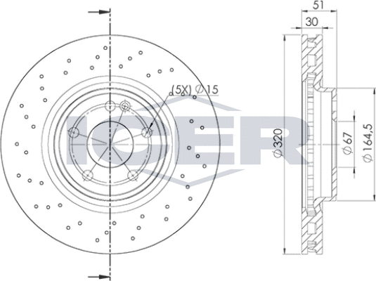 Тормозной диск Icer. Артикул 78BD1018-2