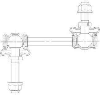 Стойка (тяга) стабилизатора CTR. Артикул CL0994