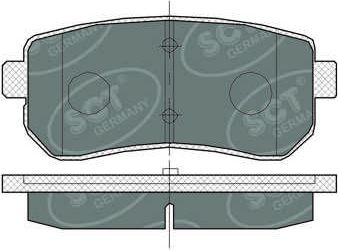 Тормозные колодки SCT-Germany задние для Kia Proceed I 2008-2013. Артикул SP380