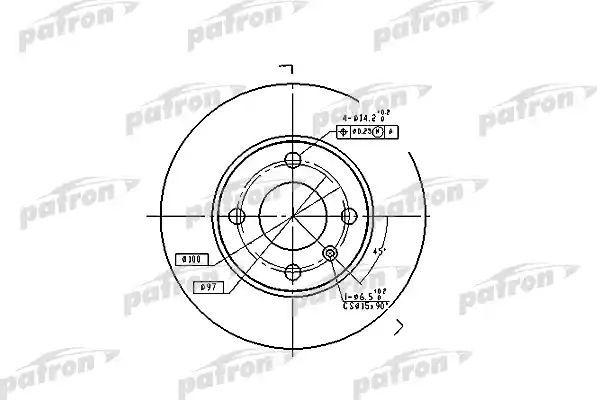 Тормозной диск Patron. Артикул PBD4050