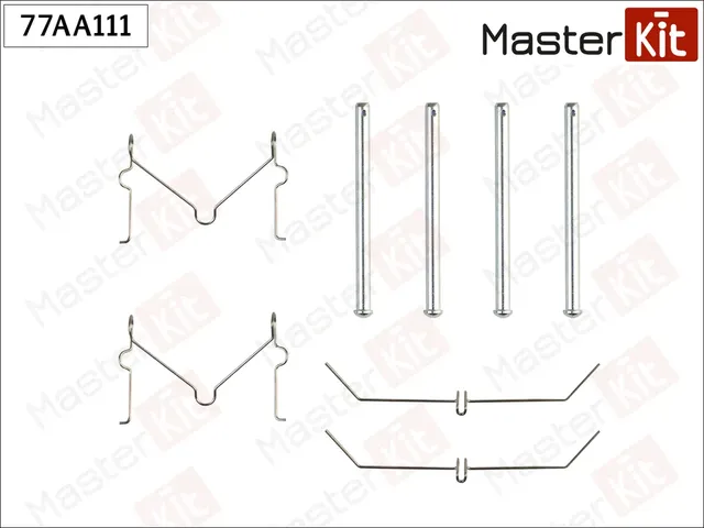 Ремкомплект крепления тормозных колодок | перед прав/лев | (Master KIT). Артикул 77AA111