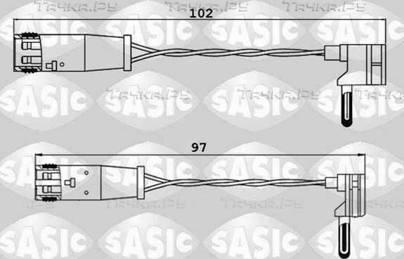 Датчик износа тормозных колодок  Sasic. Артикул 6236033