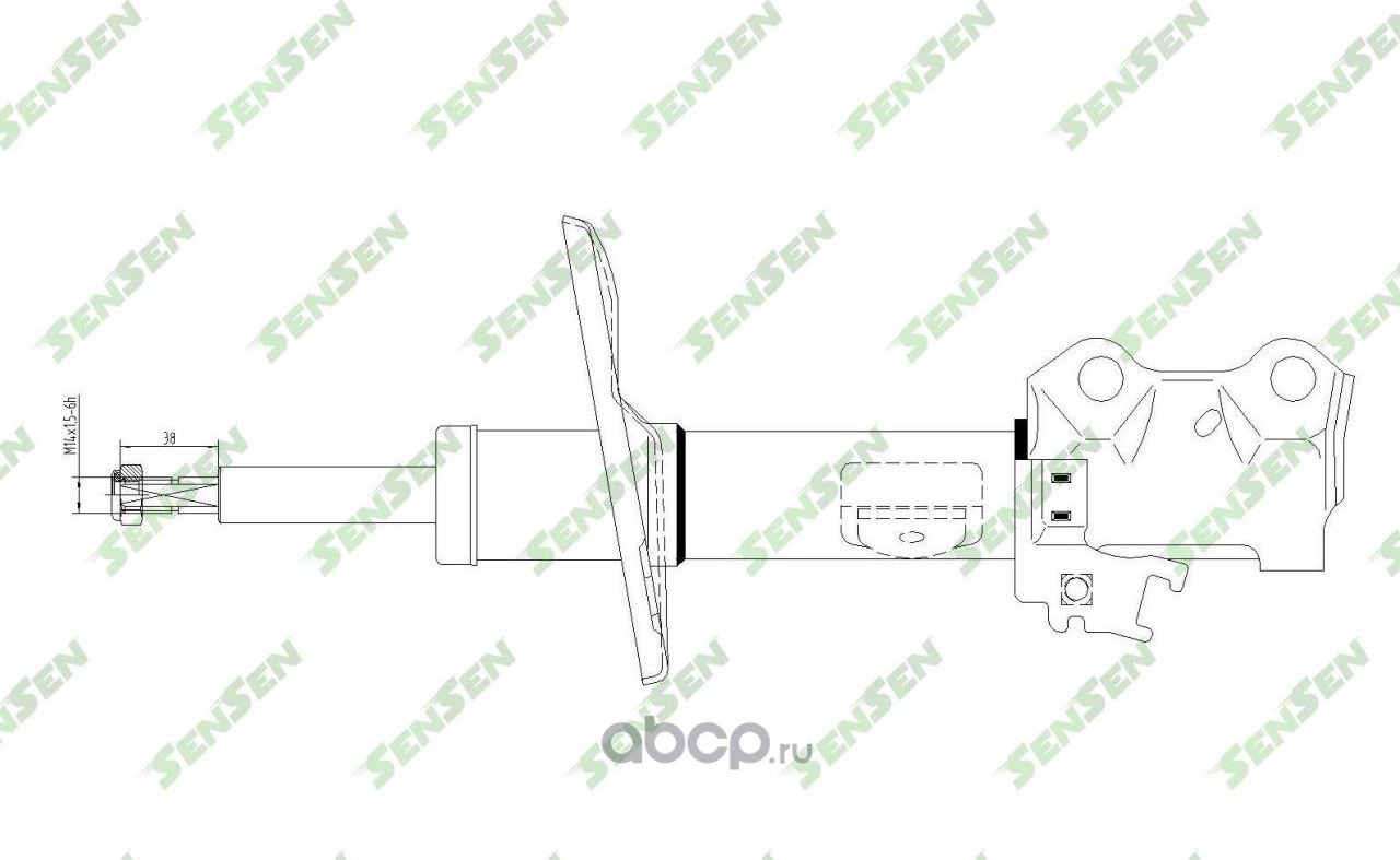 АМОРТИЗАТОР ПЕРЕДНИЙ МОСТ СПРАВА /TOYOTA, ALTIS СЕДАН (E15_), AURIS VA (Sensen). Артикул 42141620