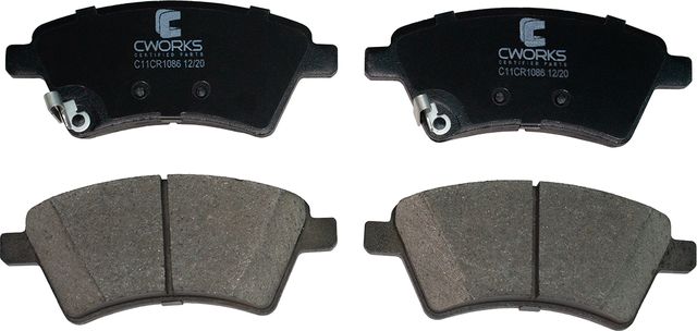 Тормозные колодки Cworks передние для Fiat Sedici 2006-2014. Артикул C11CR1086