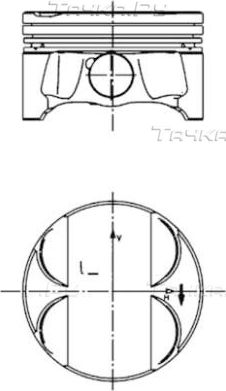 Поршневая група Kolbenschmidt для BMW 1 I (E81/E82/E87/E88) 2004-2011. Артикул 40085600