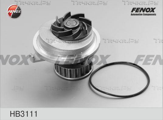 Помпа (водяной насос) Fenox для Opel Rekord E 1982-1986. Артикул HB3111