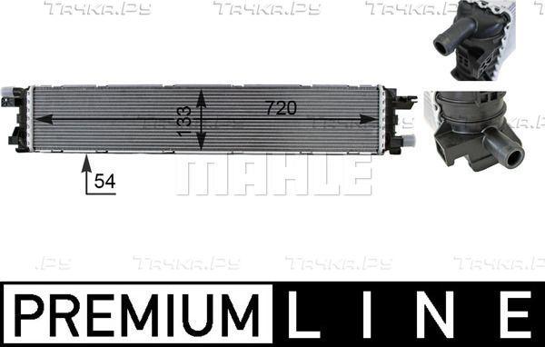Радиатор низкотемпературный Mahle Premium для Audi Q3 I (8U) 2013-2018. Артикул CIR 1 000P