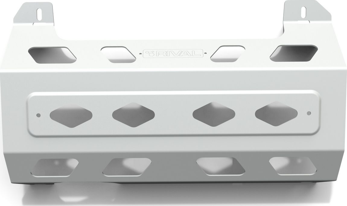 Защита алюминиевая Rival для глушителя Jeep Wrangler JL 2017-2026. Артикул 2333.2750.1.6