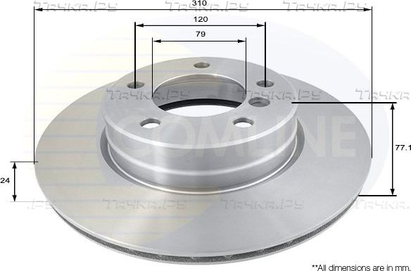 Тормозной диск Comline COATED. Артикул ADC1737V