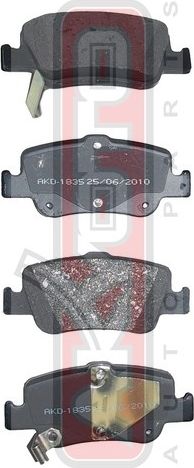Тормозные колодки Akyoto Packing AKYOTO. Артикул AKD-1835