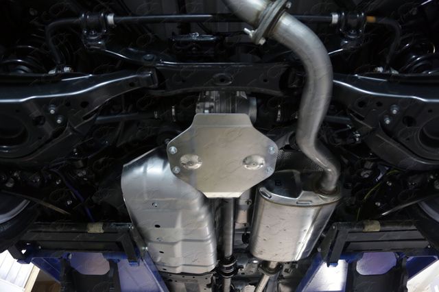 Защита алюминиевая ТСС (4 мм) для дифференциала Lexus RX200t/RX300/RX350/RX450h (AL20) 2015-2022. Артикул ZKTCC00174