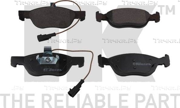 Тормозные колодки NK передние для Fiat Punto II 1999-2012. Артикул 221017