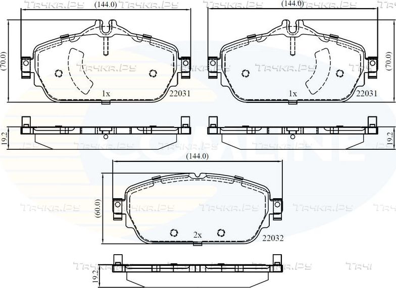Тормозные колодки Comline Comline. Артикул CBP02346