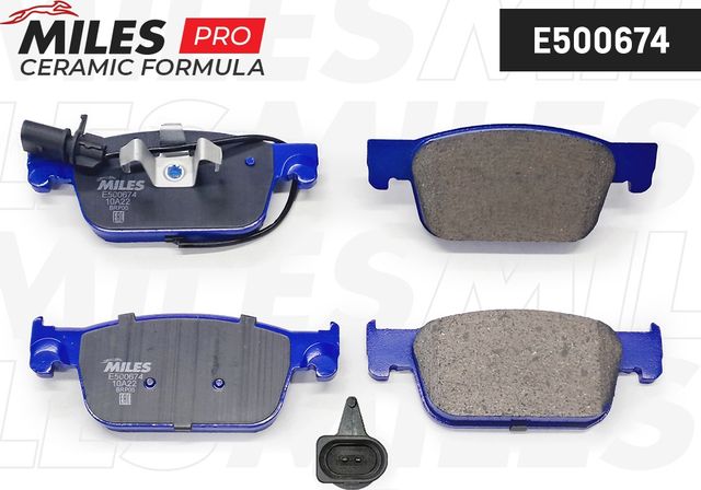 Тормозные колодки Miles (Керамика). Артикул E500674