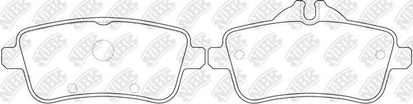 Тормозные колодки NiBK. Артикул PN31011