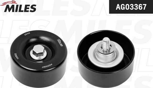 Направляющий (ведущий) ролик приводного поликлинового ремня Miles для Infiniti Q70 I 2013-2026. Артикул AG03367