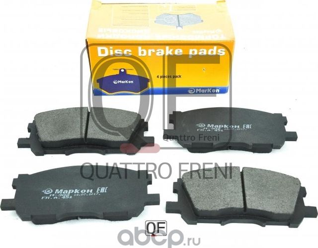 Колодки тормозные дисковые к-т передние LEXUS RX II  TOYOTA Highlander  Harrier (Markon) Markon. Артикул 45100168