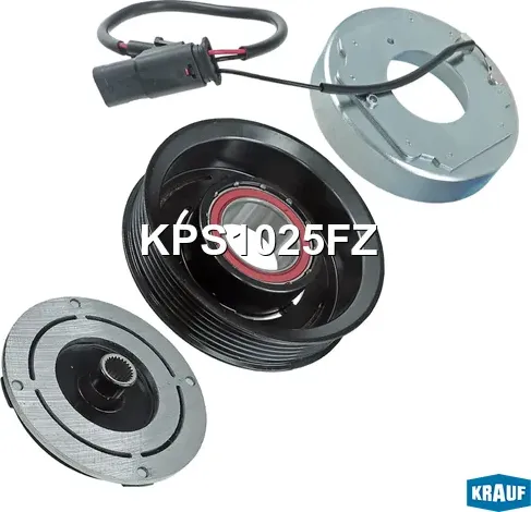 Шкив компрессора кондиционера в сборе (Krauf). Артикул KPS1025FZ