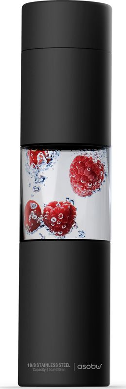 Бутылка Asobu FLAVOUR U SEE, 500 мл, Черная. Артикул SWG15.06-BLACK