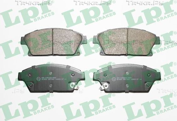 Тормозные колодки LPR передние для Cadillac ATS I 2013-2019. Артикул 05P1562