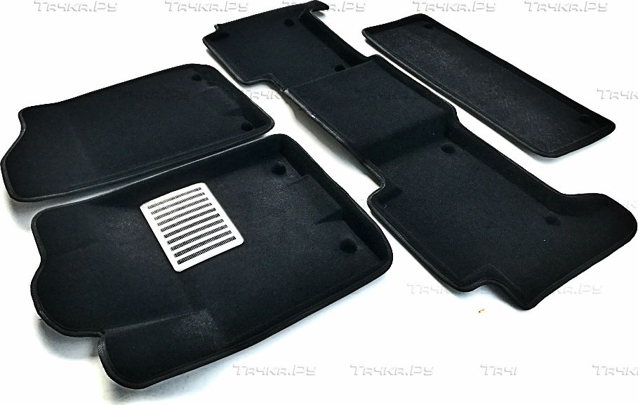 Коврики текстильные Euromat 3D Lux для салона (3 ряда) Infiniti QX56 II 2010-2014. Артикул EM3D-002813