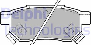 Тормозные колодки Delphi (Low-Metallic) задние для Lotus Elise II 2000-2025. Артикул LP625