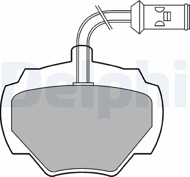 Тормозные колодки Delphi (Low-Metallic). Артикул LP475