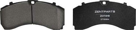 Тормозные колодки Zentparts. Артикул Z07218