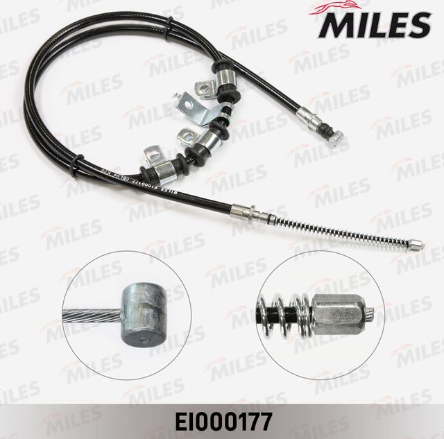 Трос ручника (тросик ручного тормоза) Miles. Артикул EI000177