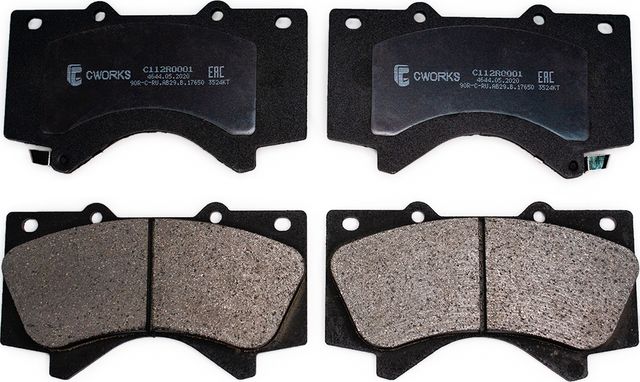 Тормозные колодки Cworks передние для Lexus LX 570 2007-2026. Артикул C112R0001