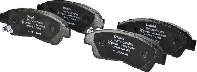 Тормозные колодки Delphi (Low-Metallic). Артикул LP789