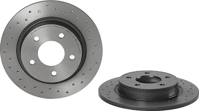 Тормозной диск Brembo XTRA задний для Mazda 3 II (BL) 2008-2014. Артикул 08.9975.2X