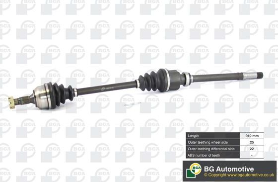 Полуось (привод в сборе, приводной вал) BGA. Артикул DS6724RA