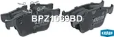 Колодки тормозные дисковые (Krauf). Артикул BPZ1069BD
