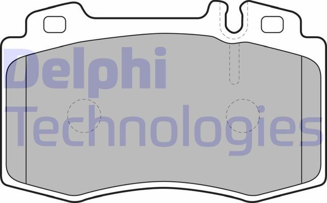 Тормозные колодки Delphi (Low-Metallic). Артикул LP1688