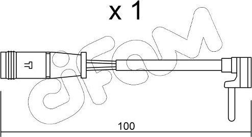 Датчик износа тормозных колодок  Metelli. Артикул SU.330