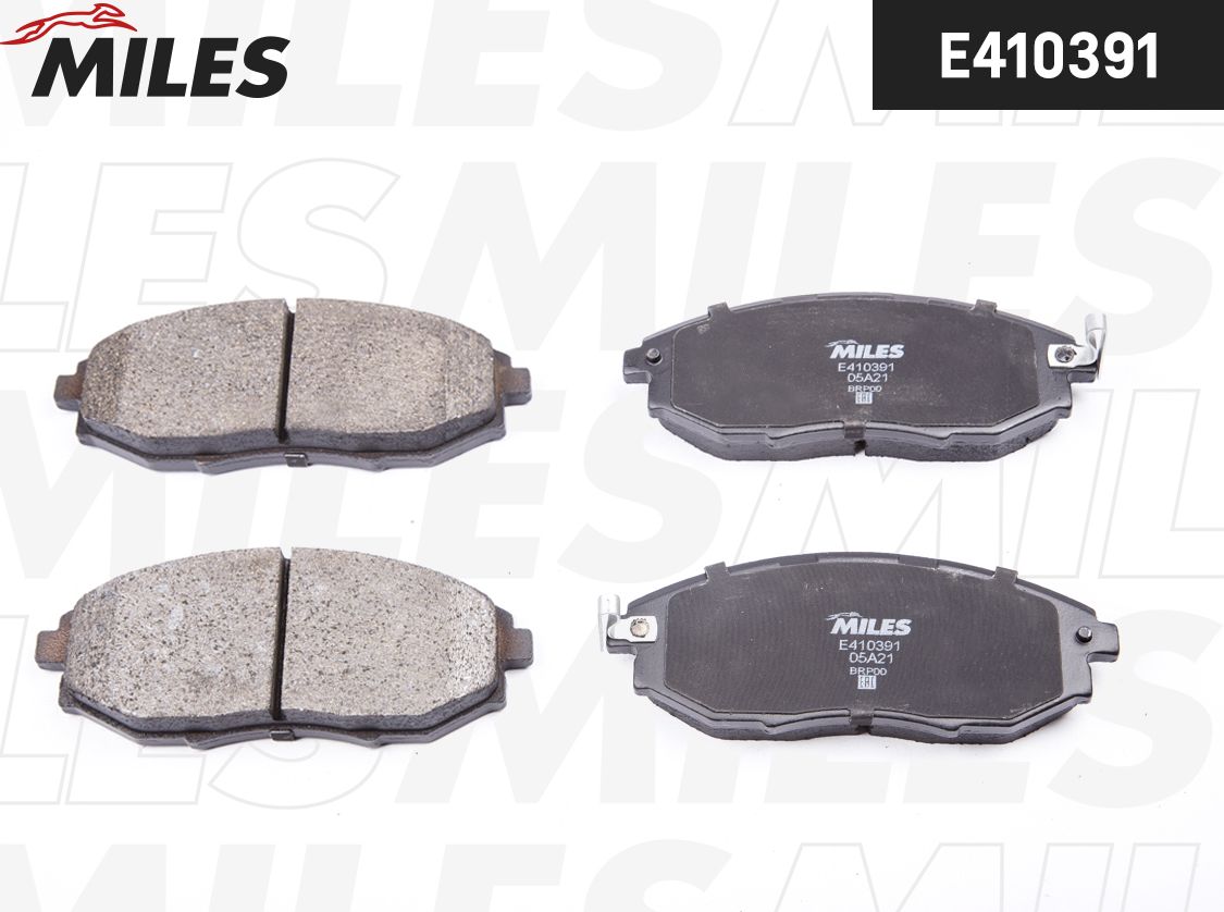 Тормозные колодки Miles (Low-Metallic). Артикул E410391