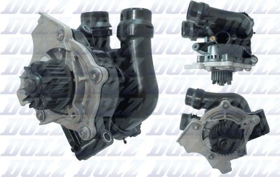 Помпа (водяной насос) Dolz для Audi A4 IV (B8) 2008-2015. Артикул A244
