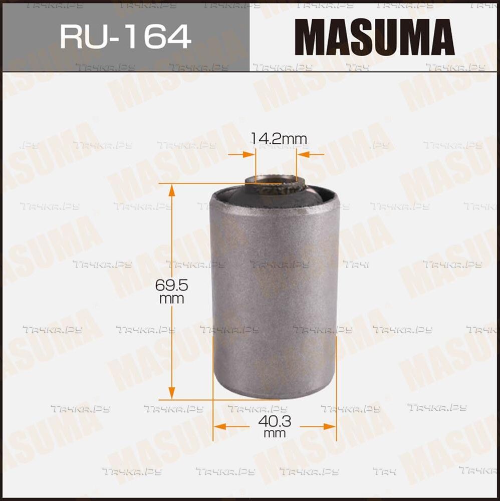 Сайлентблок заднего рычага подвески Masuma правый/левый для Toyota Hilux VI 1997-2005. Артикул RU-164
