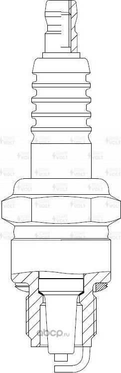 Свеча зажигания StartVOLT для Trabant P 601 1966-1990. Артикул VSP 3545