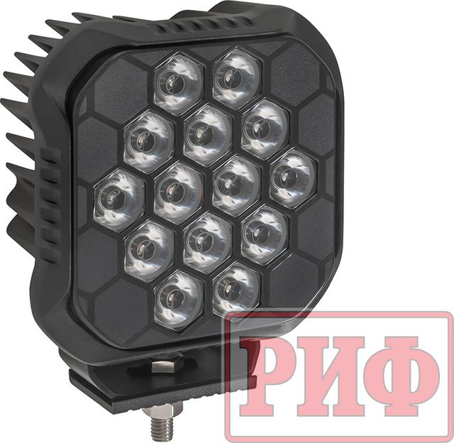 Фара светодиодная дальнего света РИФ 112x112x50 мм 90W LED. Артикул W1390S-HF