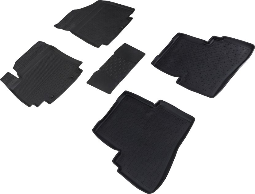 Коврики резиновые Seintex с высоким бортиком для салона Hyundai Creta I 2016-2021. Артикул 87517