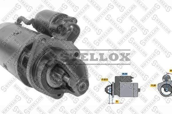 Стартер Stellox. Артикул 88-02001-SX