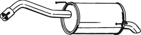 Глушитель (задняя часть) Bosal для Nissan Note I 2006-2009. Артикул 145-127